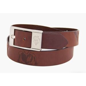 Baltimore‎ Ravens Eagles Wings NFL Brandish Genuine Leather Belt Mens 44 Brown
